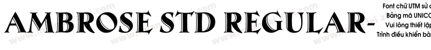 Ambrose Std Regular字体转换